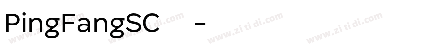 PingFangSC 发布字体转换
